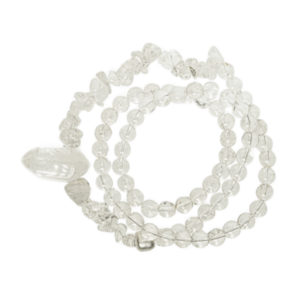 Clarity Spiral Bracelet — clear quartz wrap bracelet