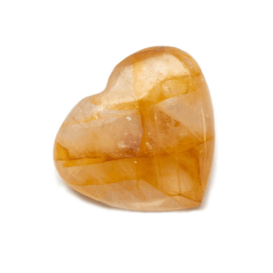 Golden Healing Quartz Heart — golden healing quartz heart