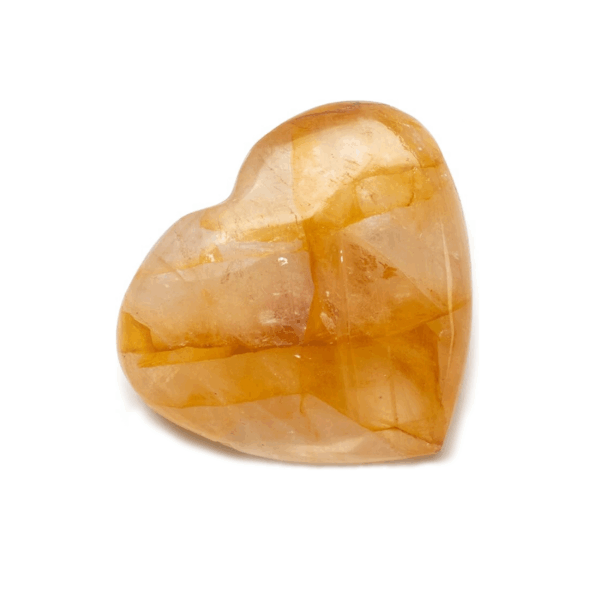 Golden Healing Quartz Heart — golden healing quartz heart