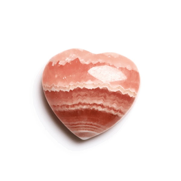 Soul Embrace Pendant — rhodochrosite heart pendant