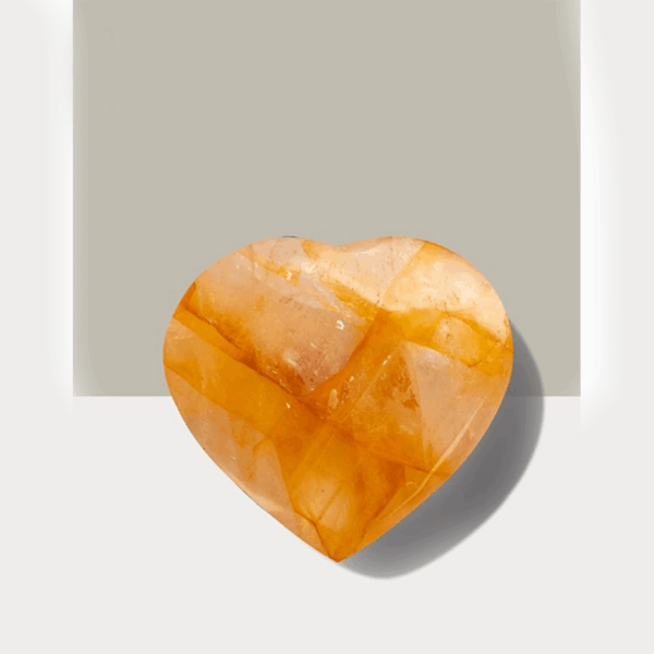 Golden Healing Quartz Heart — golden healing quartz heart