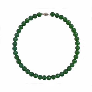 Meadow Grace Necklace — green chalcedony agate necklace