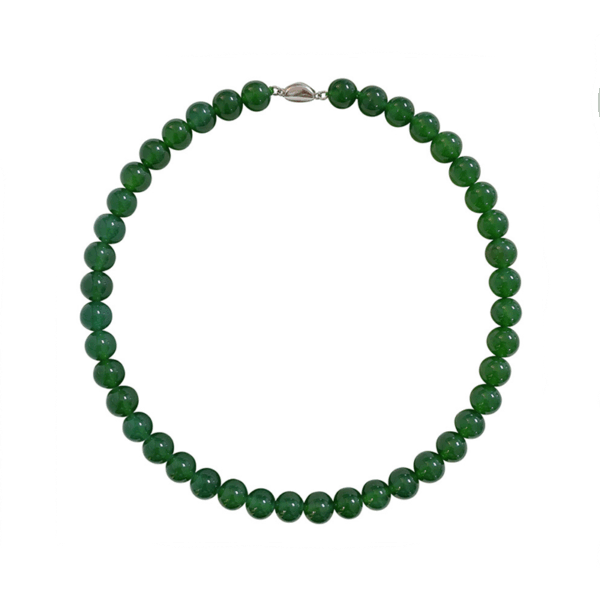 Meadow Grace Necklace — green chalcedony agate necklace