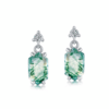 Verdant Flow Studs — moss agate stud earrings