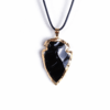 Shadow Hunter Pendant — obsidian arrowhead necklace