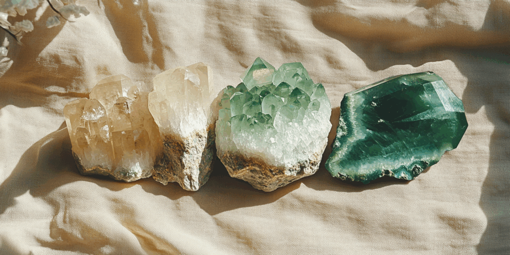 Unlock May Magic: Best Healing Crystals for Taurus and Gemini Zodiac Signs 2 disabledaf0064 green phantom quartz and green agate crystals on 6e384c2d 0836 453f a71a c117bc2911e7