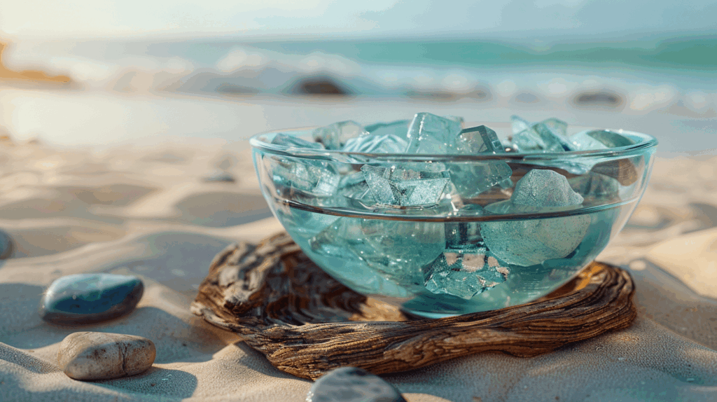 Crystal Sea Ritual: Cleanse Your Spirit & Embrace New Beginnings 4 grwthxxxh3517 A close up of Aquamarine and Black Tourmaline sto ecb315a5 abfd 4cfb 8d06 074d942d4b46