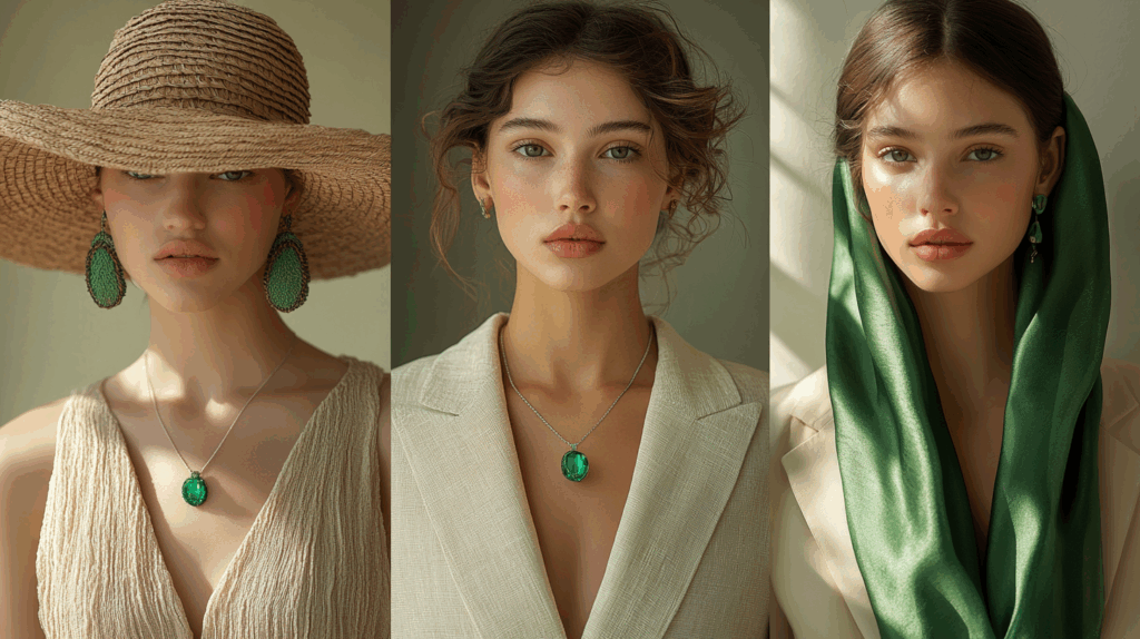 "7 Powerful Ways to Elevate Your Spring Style with Emerald Renewal" 3 nimmble0570 Tripanel Left Linen sundress and straw hat paired 76935458 fae2 415b 8fe9 f7cfd28b9e5e