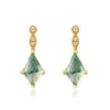 moss agate earrings